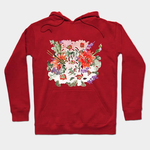 watercolor floral arrangement 2020 design Hoodie by Earthy Planty